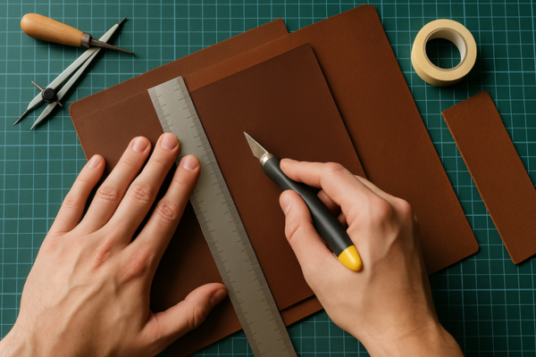 Como cortar e preparar o couro