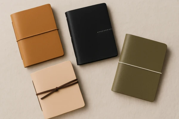 Ideias de combinacoes de cores minimalistas para capas de couro artesanais