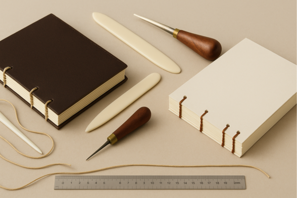 Passo a passo da costura copta e japonesa com acabamento profissional