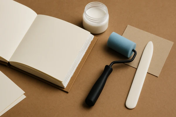 Tecnica correta para colar o miolo sem enrugar o papel