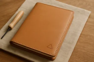 Como criar capas de couro minimalistas com símbolos geométricos discretos