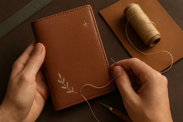 Técnicas criativas para usar bordados sutis em capas de couro