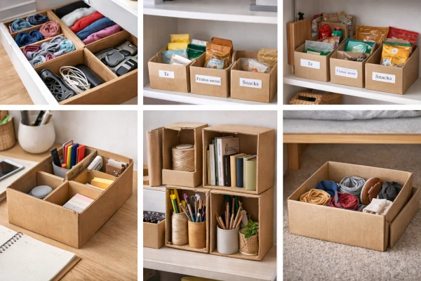 Como transformar cajas en organizadores