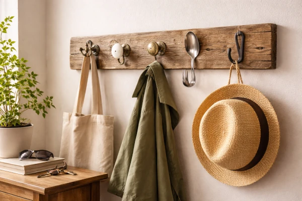 Ccmo hacer un perchero con materiales reutilizados