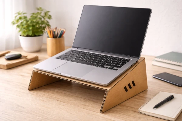 Como construir un soporte para laptop con carton