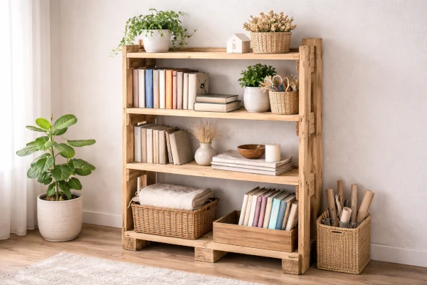 Como hacer una estanteria sencilla con pallets