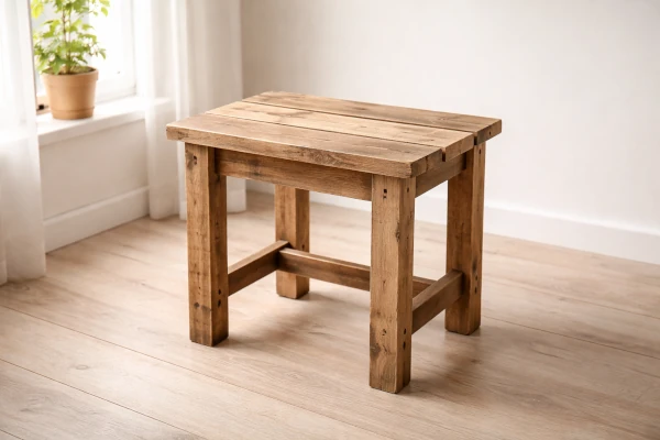 Como hacer una mesa pequena con madera descartada