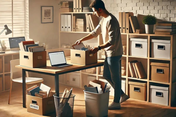 Como organizar documentos con cajas de carton