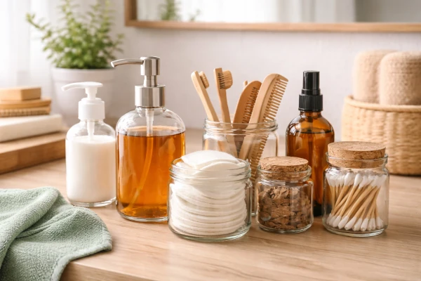 Como reducir basura en el bano con envases reutilizados