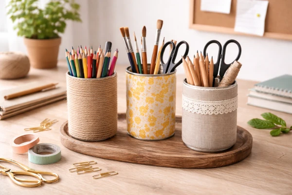 Como transformar latas en soportes