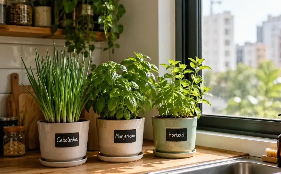 como aproveitar pequenos espaços para cultivar temperos