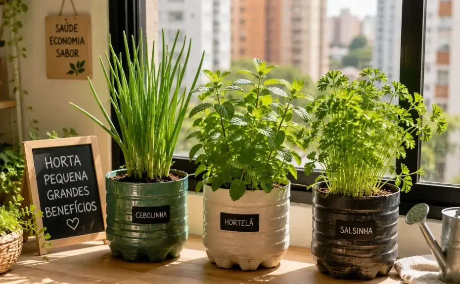 como começar uma horta pequena gastando pouco