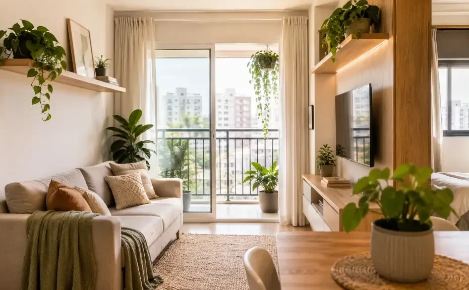 como deixar apartamentos pequenos mais verdes sem exageros