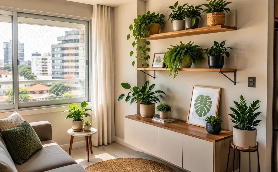 como organizar vasos em apartamentos compactos