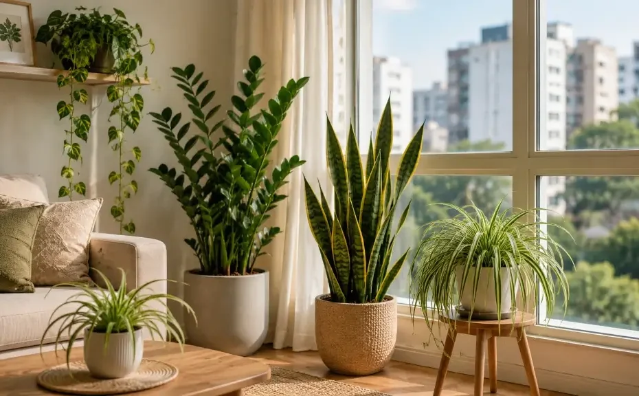 plantas que gostam de ambientes internos