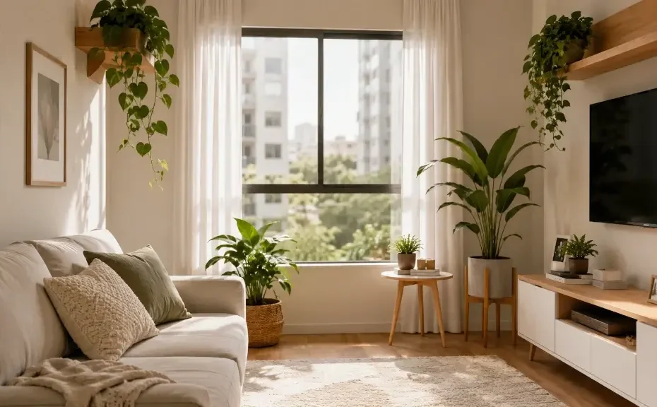 como criar um ambiente aconchegante usando plantas